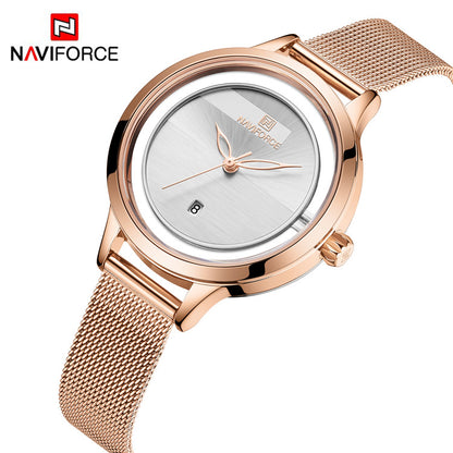 Damklocka Naviforce Monaco Gold / Steel / Mesh Gold