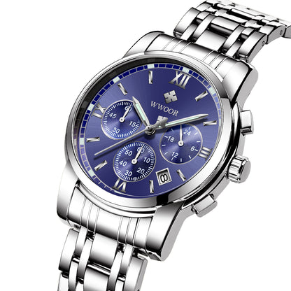 Herrklocka Wwoor Surprendre Steel / Blue / Steel, Quartz Japan