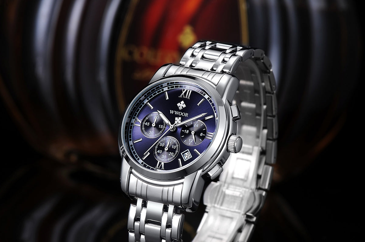 Herrklocka Wwoor Surprendre Steel / Blue / Steel, Quartz Japan