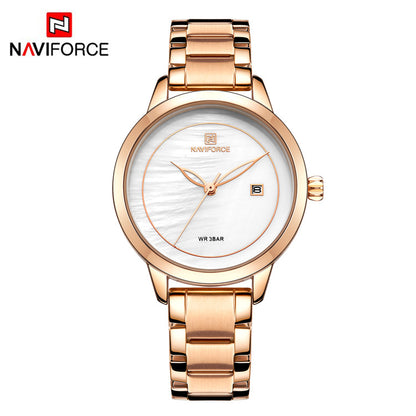 Damklocka NaviForce Formidable  Rose´/ White / Rose´. Quartz Japan