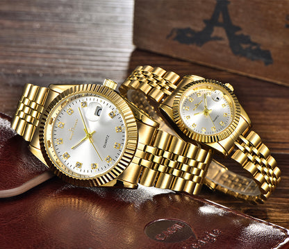 Herrklocka Exklusive Sir. Gold / Black / Gold. Quartz Japan
