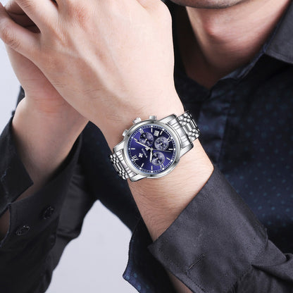 Herrklocka Wwoor Surprendre Steel / Blue / Steel, Quartz Japan