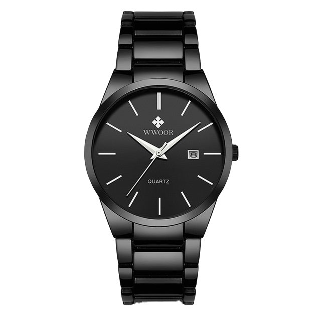 Herrklocka Wwoor Wall Street, Black / Black / Black, Quartz Japan