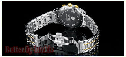 Herrklocka Wwoor Surprendre, Gold / Black / Gold, Quartz Japan