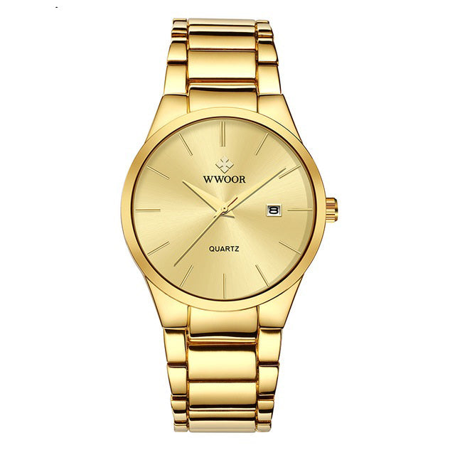 Herrklocka Wwoor Wall Street Gold / Gold / Gold, Quartz Japan