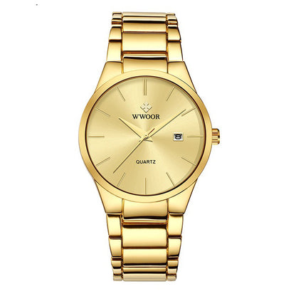 Herrklocka Wwoor Wall Street Gold / Gold / Gold, Quartz Japan