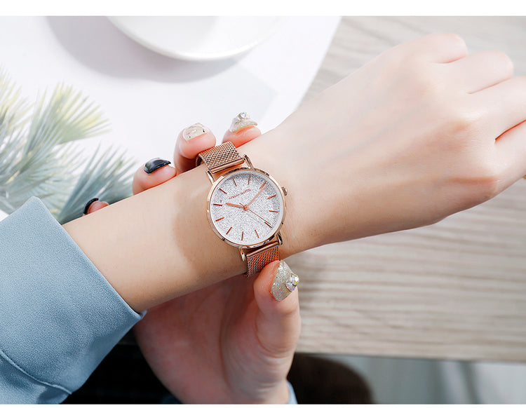 Hannah Martin pärlemo. White,Grey / Mesh Rose. Japan Quartz
