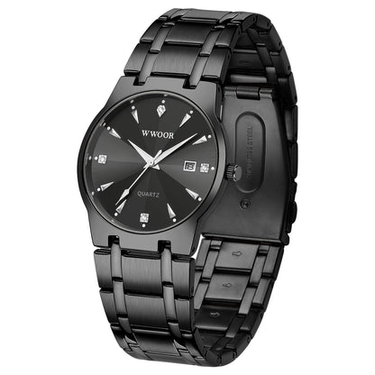 Herrklocka Wwoor Superior, Black / Black / Black, Quartz Japan