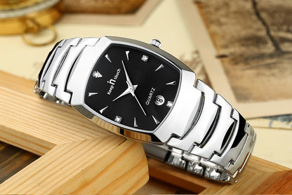 Keep in Touch Twin. Steel / Black. Steel. Japan Quartz