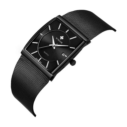 Herrklocka Wwoor Cannes.  Black / Black. Mesh Black. Quartz Japan